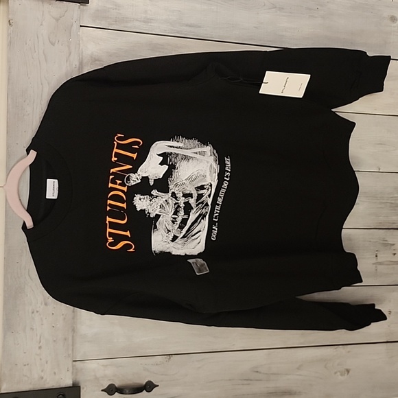STUDENTS GOLF "Death Do Us Part" Crewneck in Black Men's XL NWT - Picture 2 of 12